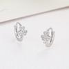 Clover Zircon Ear Buckle Commuter Earrings Fresh Summer Small Flower Diamond Earrings Women