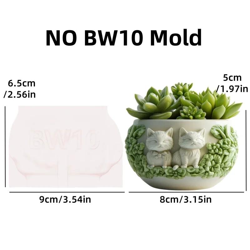 Großes Paar Kaninchen Relief Sukkulenten Pflanztopf Harz Silikonform Kaninchen Relief Box Betonform Stifthalter Gipsformen