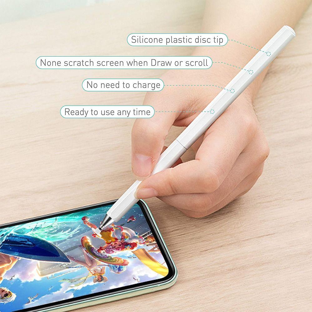 Replaceable Stylus Pen Transparent Disc Tip Capacitive Touch Pencil Professional Touch Screen Pen
