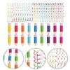 48pcs Colourful Paper Pencil Streamers Pvc Spiral Decoration Spiral Banner Party Ceiling Hanging Ornaments For School Home Kid