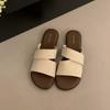 Fashion Hot Selling 2025 Women's Flat Sandals Slide Sandals Slip On Open Toe Slippers Slides Mules with Soft Footbed for Summer Beach