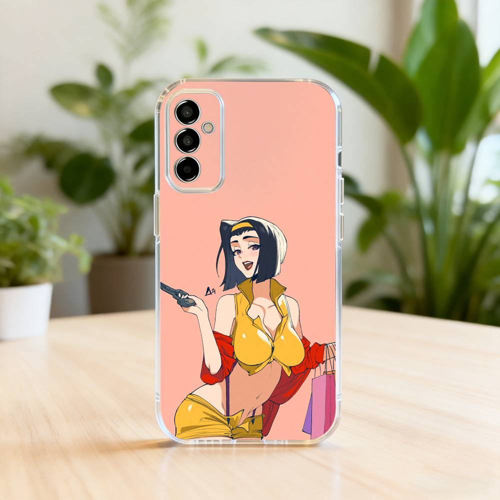

F-Faye C-Cowboy B-Bebop V-Valentine-es Phone Case For SamsungA10,12,20,21S,30,31,40,50,51,52,70,71 Transparent Cover Samsung a50 30s 50s
