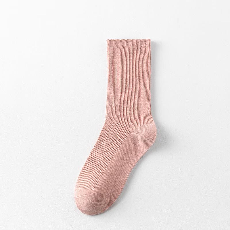 Women s Pure Cotton Vertical Stripe Stacked Socks
