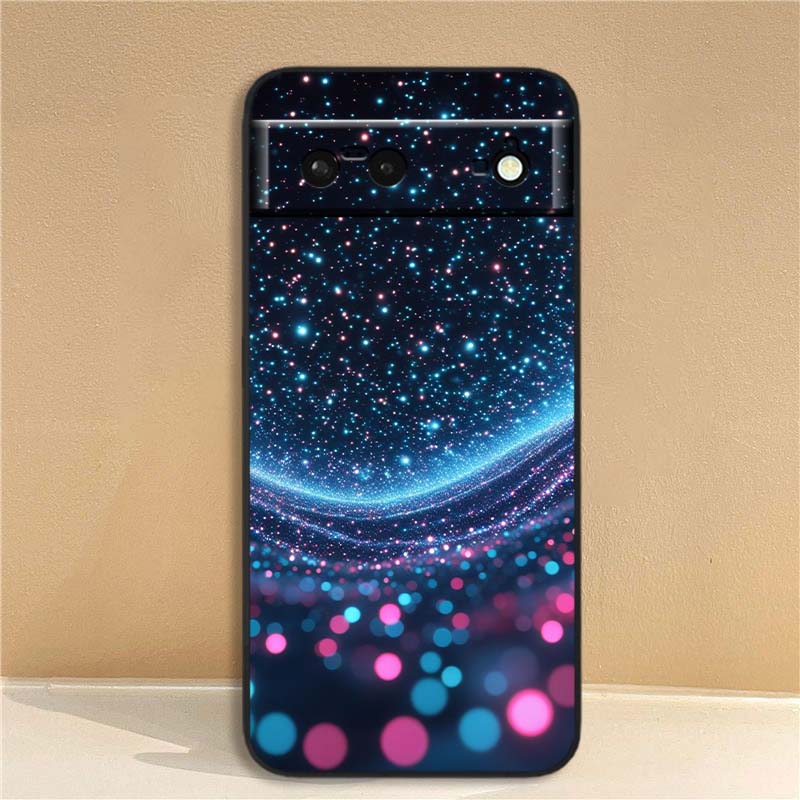 

Сверкающие креативные узоры Для Google Pixel 10 9a 9 8A 8 7 7A 6 6A Pro XL 2024 5G Черный Мягкий ТПУ Силиконовый Чехол для Телефона Google Pixel 6a