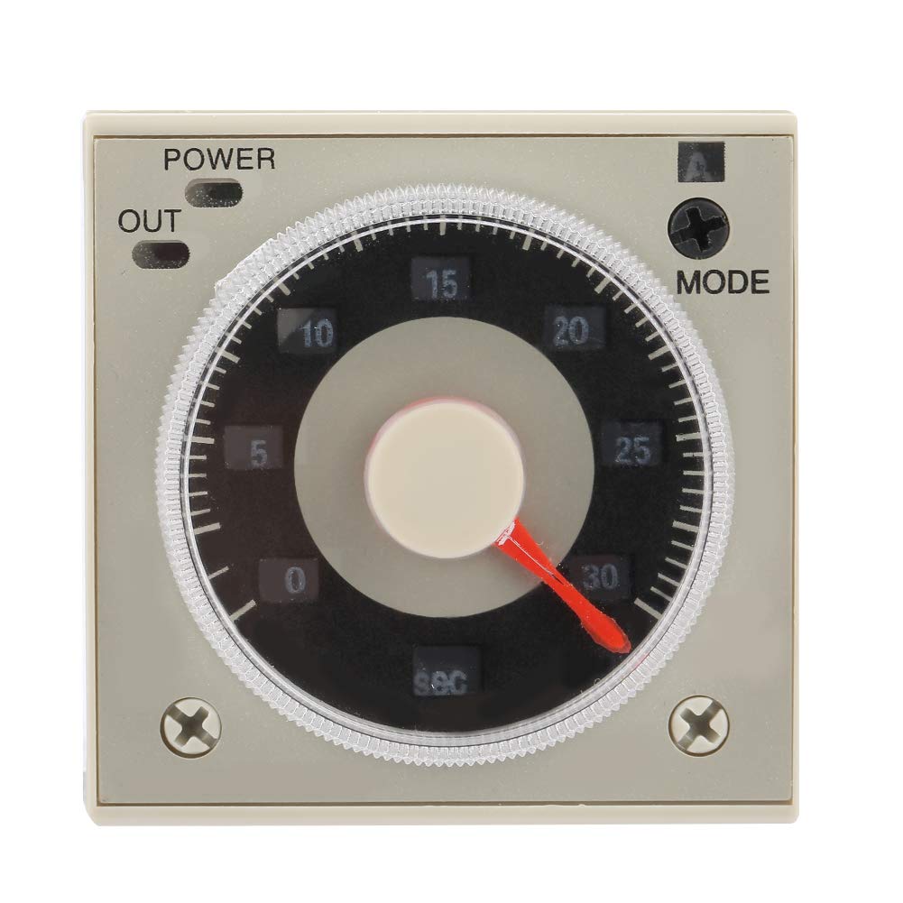 5A Time Delay Knob Type H3CR-A8 8-Pin Relay, Timer,