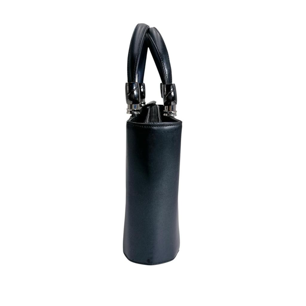 YUKIKO HANAI Plain Going Out Handbag Black Women Used