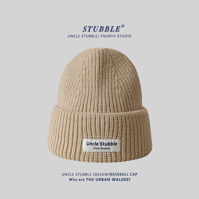 Knitted Hats for Both Men and Women Korean Style Thickened Warm Ear Protecting Woolen Hats Couple Cold Hats