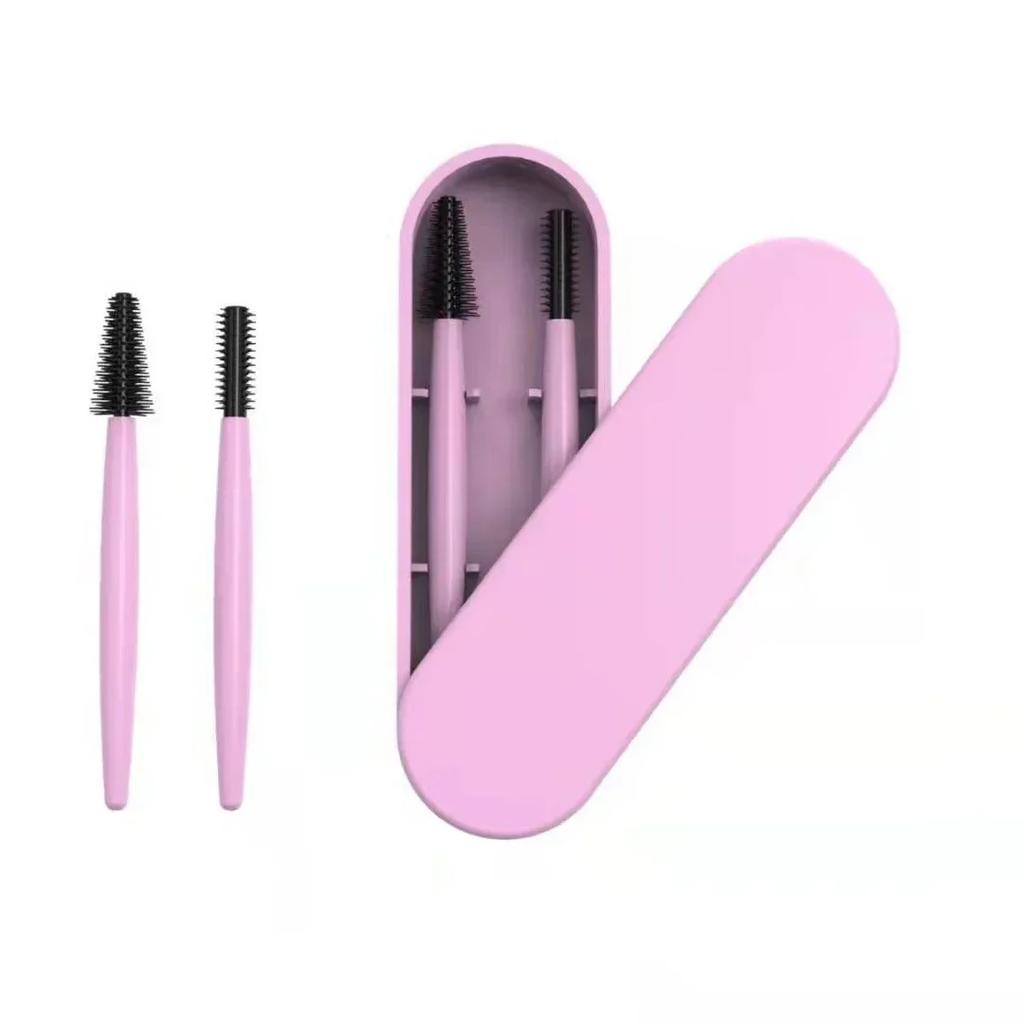 Eyelash Brush Mascara Wands Microbrush Eyelash Extension Supplies Eyelash Make Up Brushes Reusable Silicone Eyebrow Lash Brush