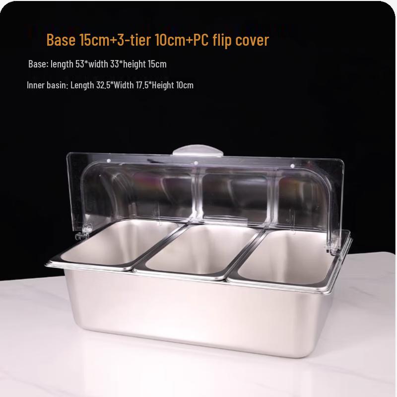 Stainless Steel Buffet Display Tray Set