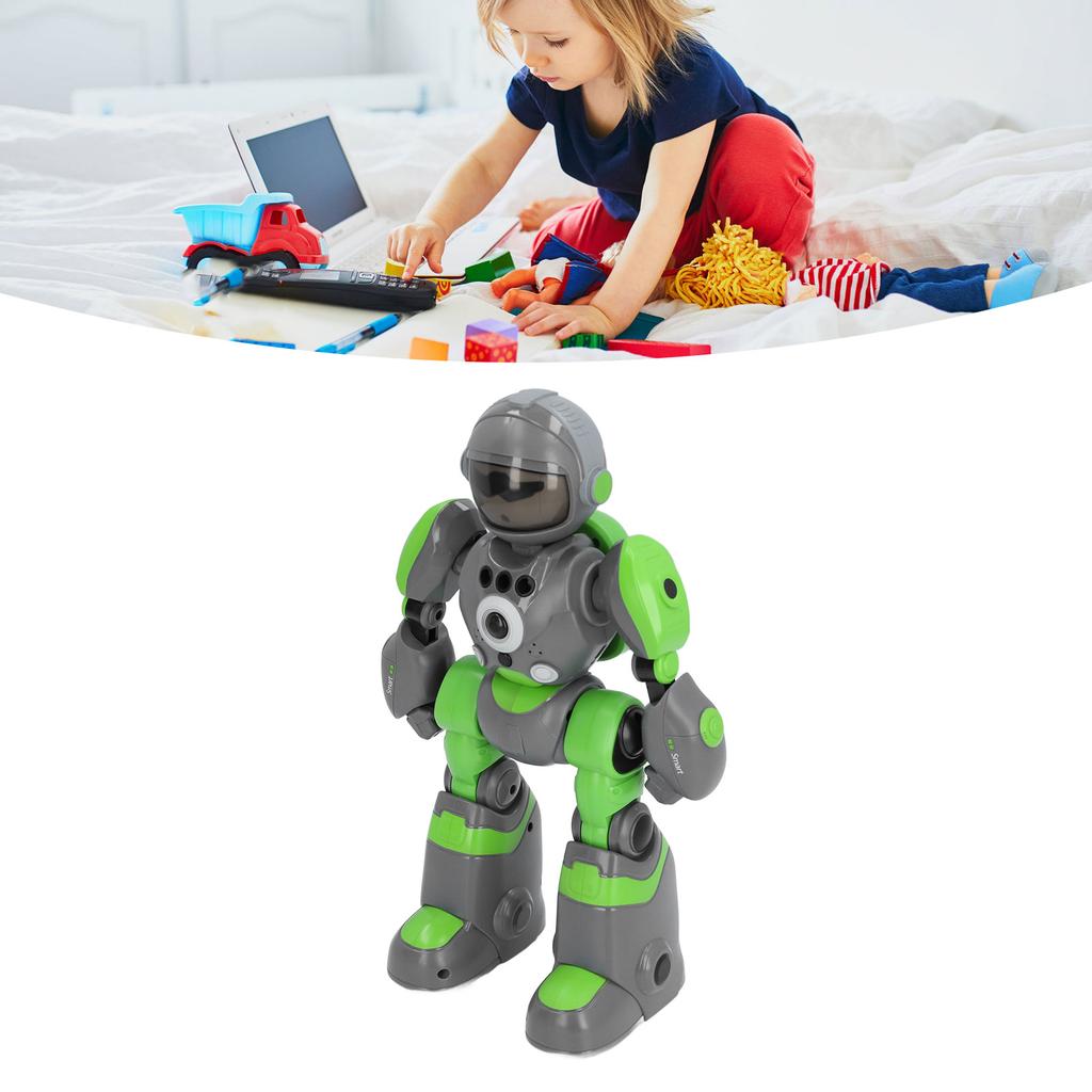 Children Remote Controlled Robot Toy with     Voice Changing Modes Colorful Light Intelligent Programmable Robot