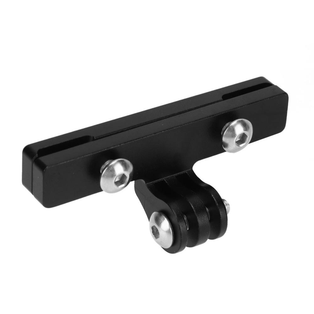 

1 set Aluminum Alloy Bike Saddle Camera Mount Black with Installation Tools Camera Rail Mount Holder Easy To Install чорний