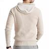 Zaitun Men's Long Sleeve Knitted Hooded Sweatshirt