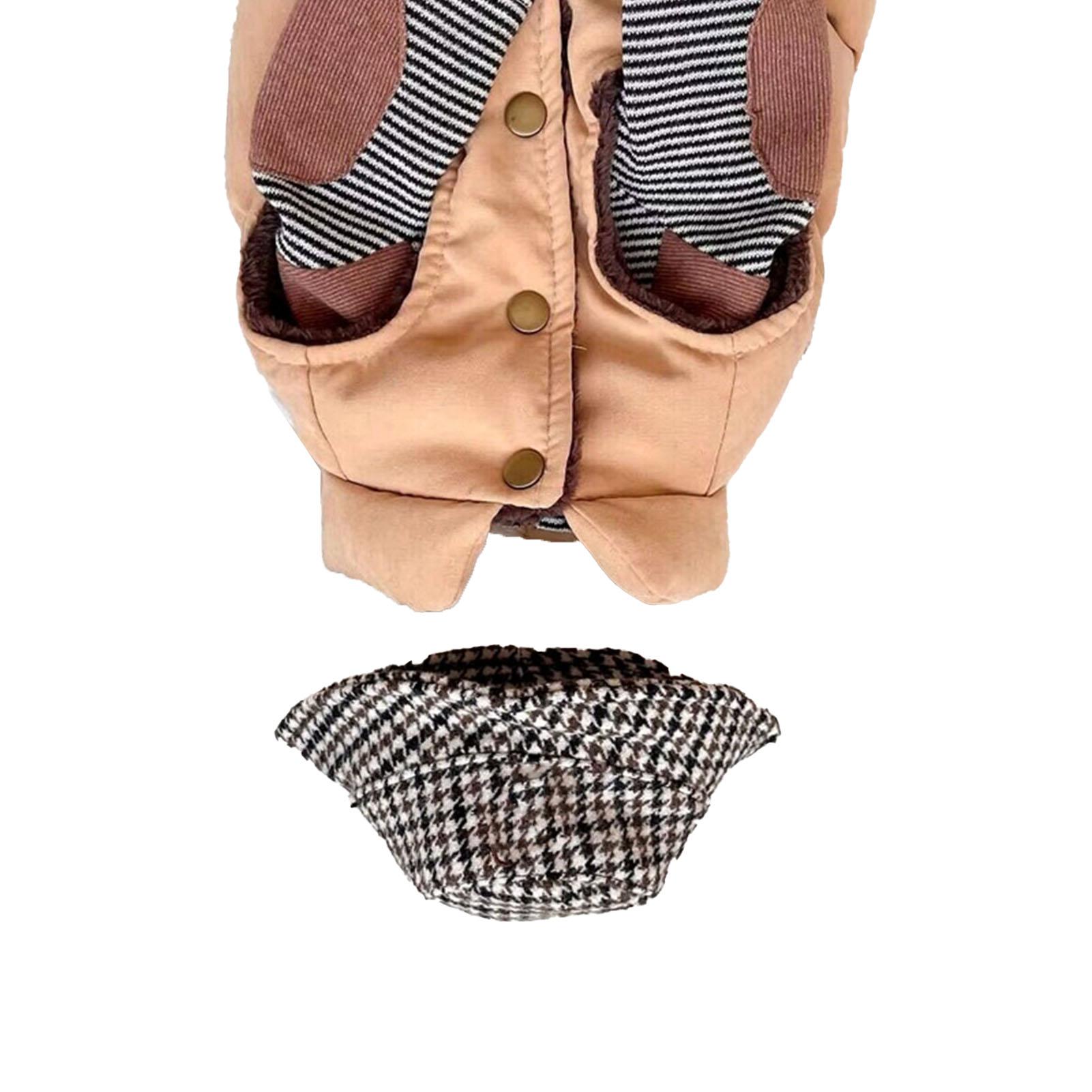 

Puppy Winter Coat Breathable Skin Friendly Dog Cold Weather Coat Keep Warm Dog Jacket with Hat For Teddy Bichons Poodles S