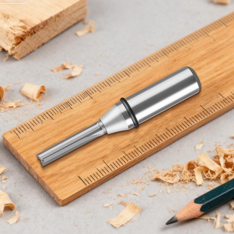 High Performances Straight Router Bit Milling Cutter Tool 1/2Inch Shank For Smooth Wood Trimming On Plywood Solid Wood