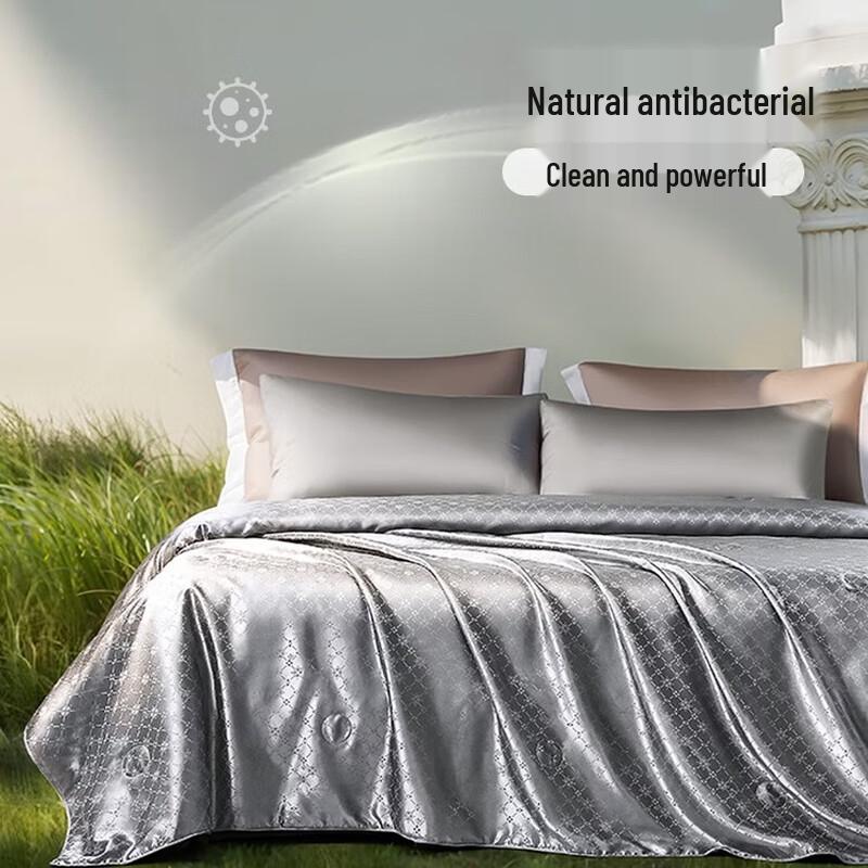 FUANNA Jacquard Tussah Silk Summer Quilt 152x210cm