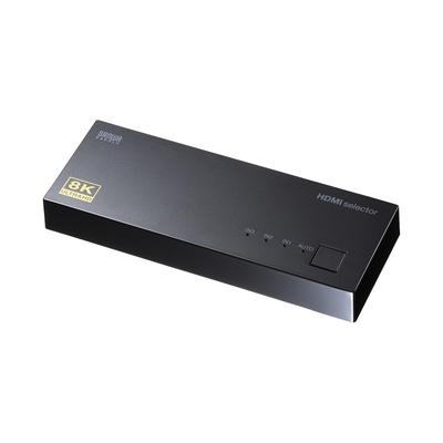 Sanwa Supply 8K Compatible HDMI Switcher 1 (3 Inputs, Output) SW-HDR8K31L