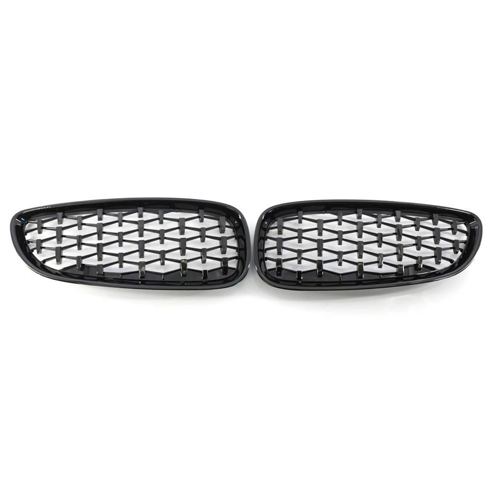 1 Pair Front Hood Single Line Grille Front Kidney Racing Grille Gloss Black 51137181547 51137181548 For BMW Z4 E89 2009-2016