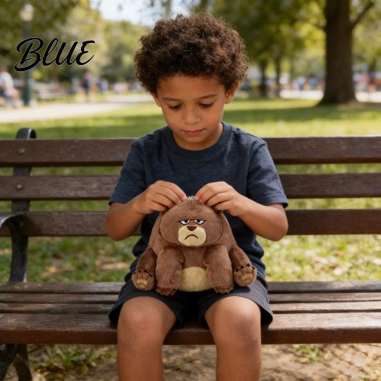 Round Plush Toy Small Soft Cute Cartoon Beaver Doll Stuffed Animal Stress Reliever Birthday Gift for Kids Movie Fans Friends Family Material