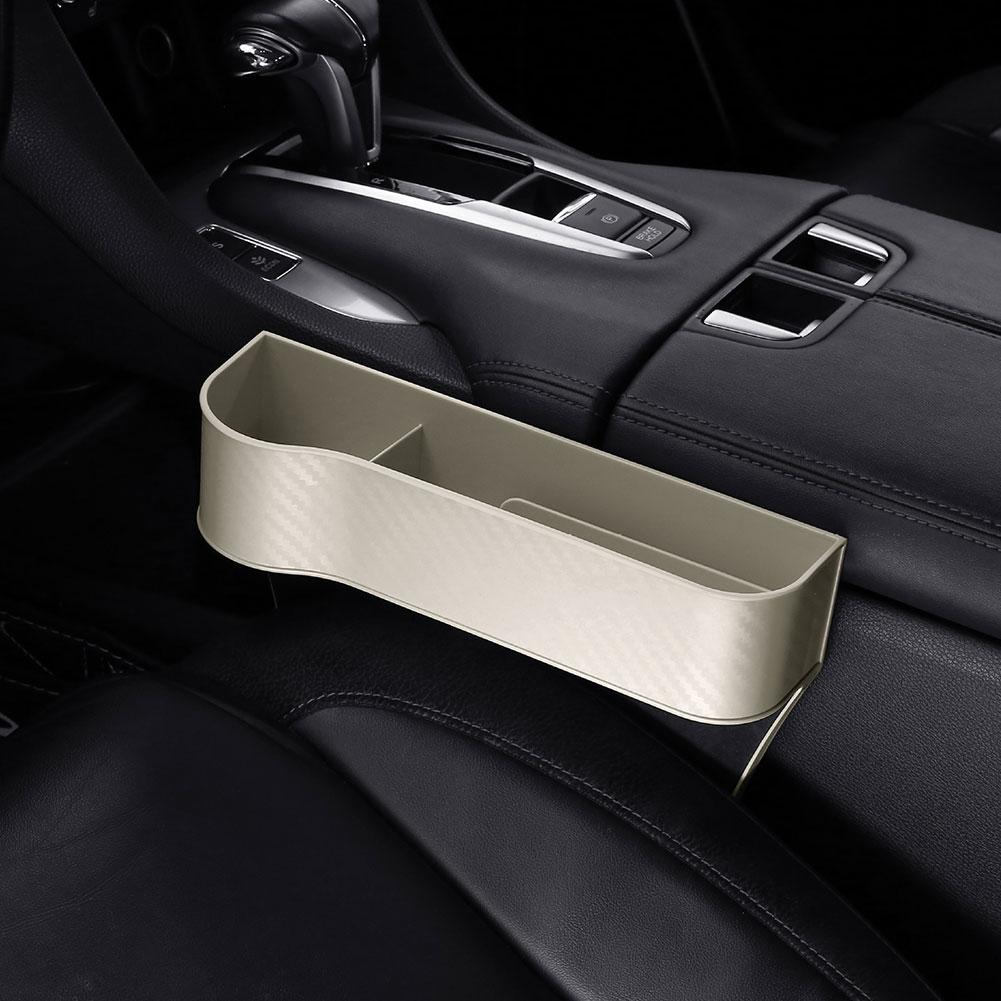 Car Storage Box Organizer Universal Car Seat Slit Pocket Catcher Organizer Central Control Slot Box Card Phone Key Pocket