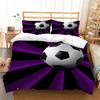 Bedding Set Football Printed Household Bedding Queen King Full Size Double Bed Quilt Cover and Pillowcase Household Bedding