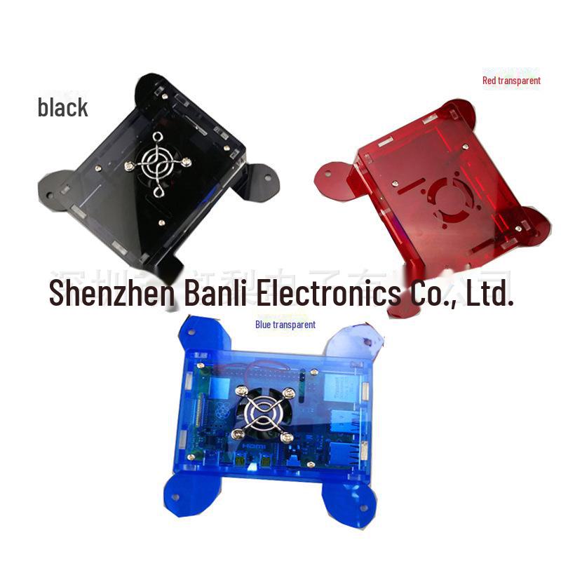 

Raspberry Pi 4B Case: Wall-Mountable Shell for Raspberry Pi 4 Model B Red Case