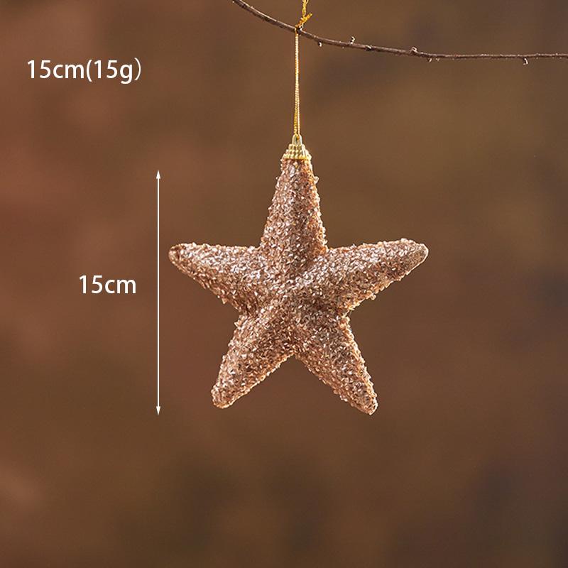 Luminous Christmas Ornaments: Star Tree Topper & Ball Set for Festive Decoration