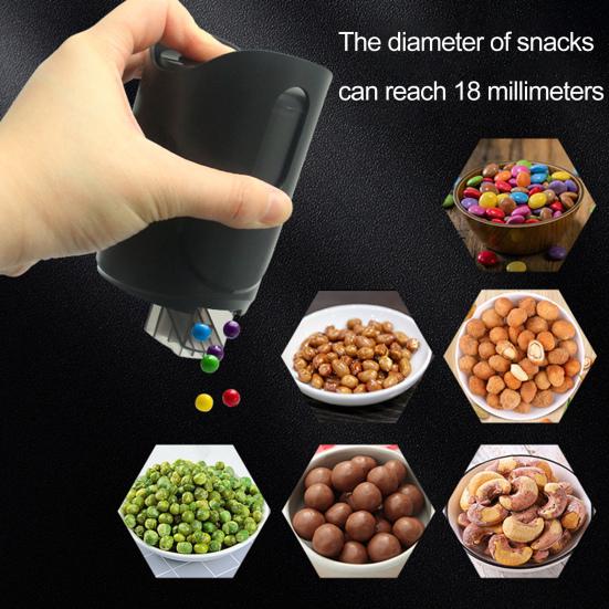 

270 мл автоматический диспенсер для орехов, держит пальцы чистыми, количественный, конфеты, кофейные зерна, ядра кешью, диспенсер для закусок