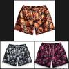 Dark Graphic Skull Ghost Demon Training Muay Thai Kickboxing Boxing MMA Print Shorts Unisex Gym Fitness Workout Quick Dry Elastic Waist
