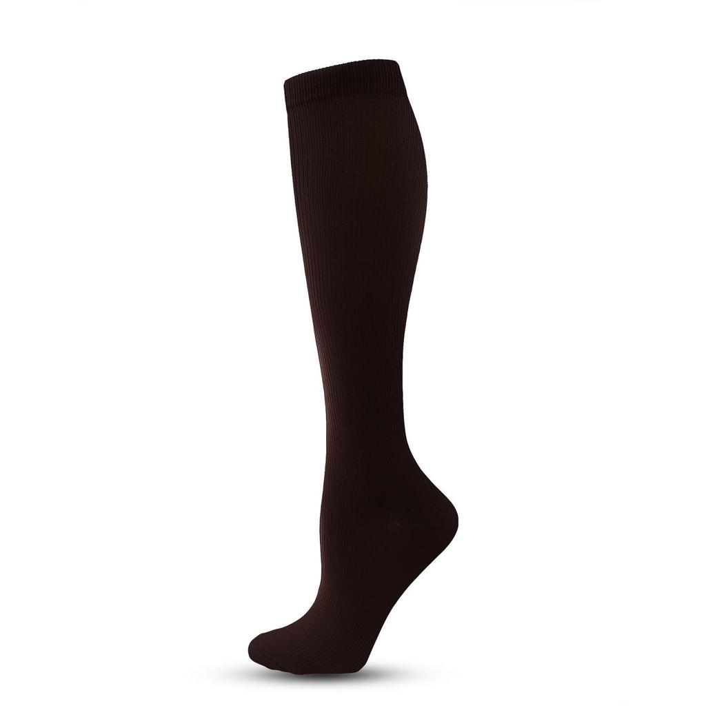 Unisex Outdoor Lauf- und Radsport Kompressionssocken - Lang, einfarbig, elastische Wadenstütze.