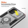 For Samsung Galaxy A23 4G/A23 5G (Global Version) Case PC+TPU Kickstand Lens Lid Phone Cover