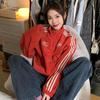 1514 #High Quality, Thickened, Original Workmanship (Original Fabric) Jacket Female Red Chenier
