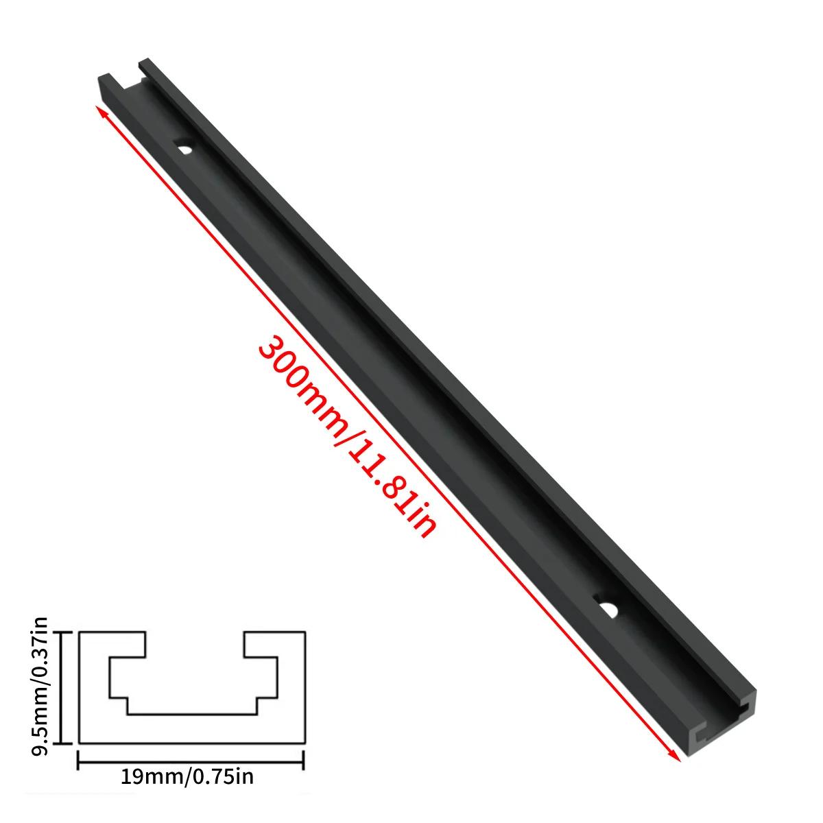 

400mm 500mm T Track Woodworking T-slot Miter Track Jig T Screw Aluminium T-Track,19x9.5mm Table Saw Router Table DIY Tools