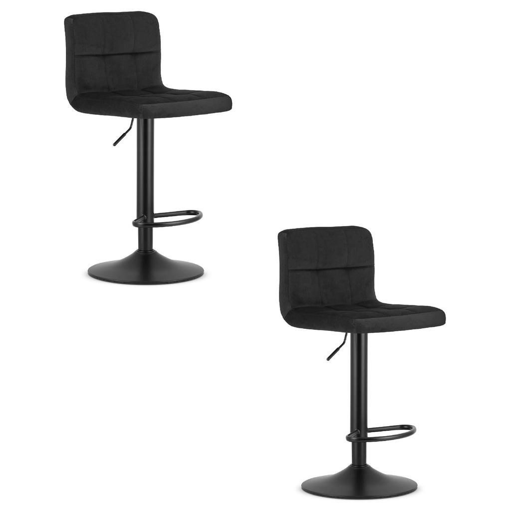 PROT Stool - Black Velvet / Black Base X 2