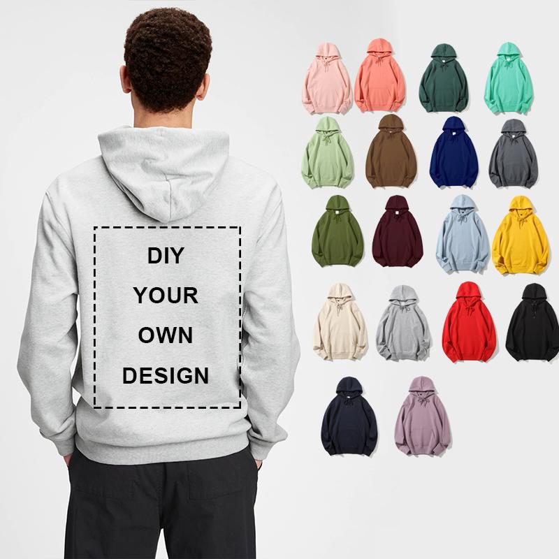Your own design brand logo picture custom men's and women's DIY02 hoodie sweatshirt casual fleece hoodie loose fashion