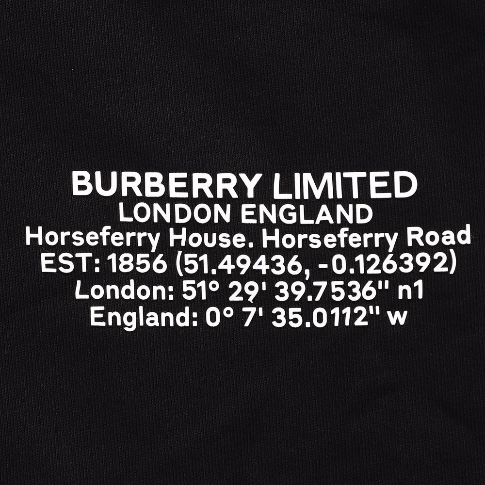 Burberry Location Print Drawstring Hoodie 80427531