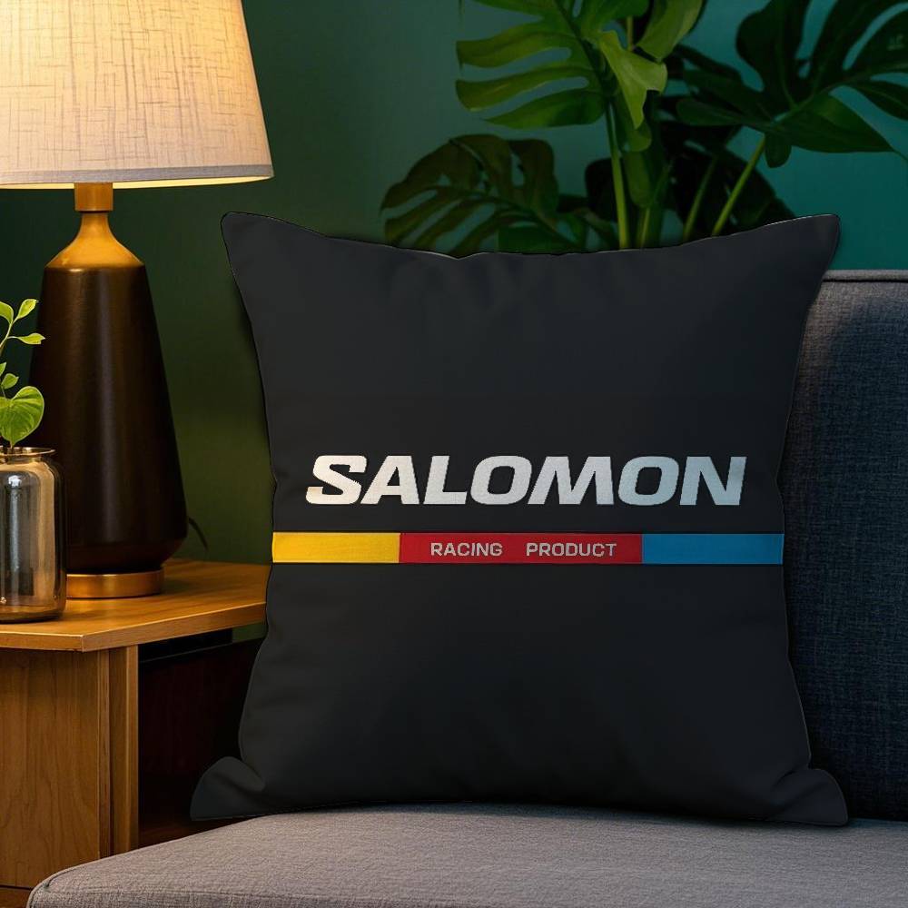 C-Classic S-SALOMONS Pillow Case Plush Fabric Soft Double Sided Print Home Sofa High Quality Cushion Cover Throw
