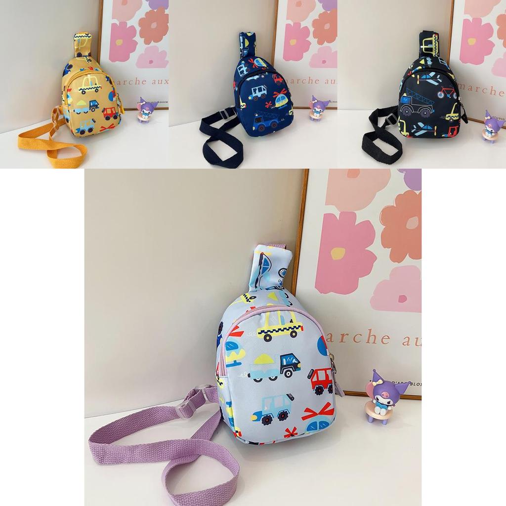 Trendy Korean Style Kids Chest Bag With Cute Cartoon Design For Everyday Use