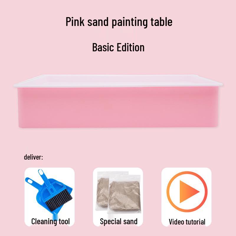 

TikTok DIY Столик для рисования песком для детей - Креативный набор для граффити и образовательной раскраски