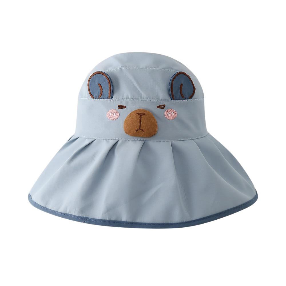 Open Top UV Protection Hat Cute Design Large Brim Hat Children's Sun Hat  For Boys And Girls