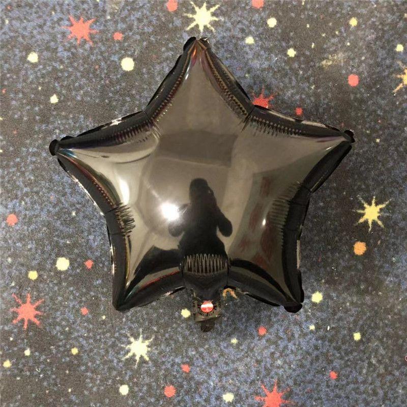 Colour Solid 18" Foil Balloons Heart Star Round Shape For Wedding Birthday Party