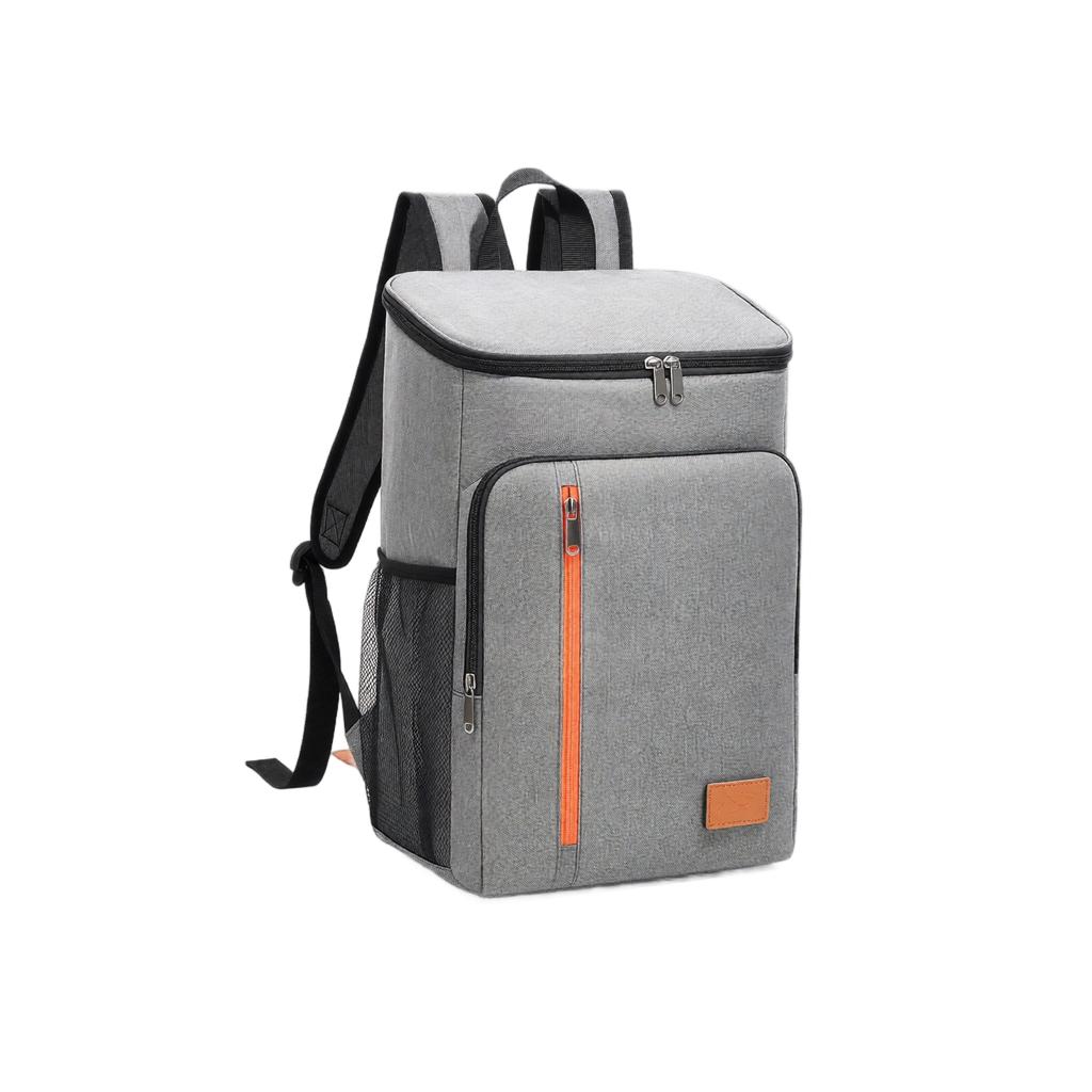 Oxford Fabric Insulated Backpack with Zipper Large Capacity Thermal Cooler Bag for Outdoor Travel Camping and Daily Use