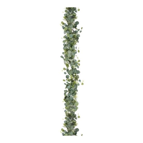 Artificial Eucalyptus Hanging Garland White Flowers Vines Fake Plants for Wedding Arch Wall Home Party Christmas Decor