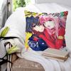 Anime Darling In The Franxx Pillow Case Square Pillow Bedroom Sofa Leisure Comfort Cushion Car Living Room Home Decoration
