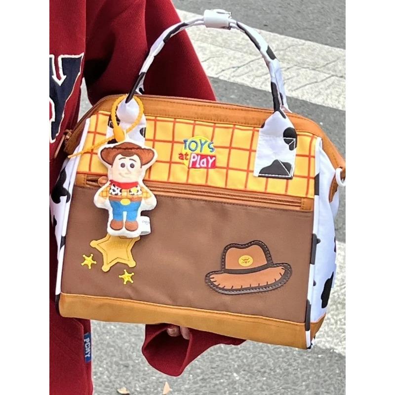 Disney Toy Story Mode Große Kapazität Damen Handtasche Umhängetasche Reisetasche Lässiger Einfacher Stil Leinwand Handtasche