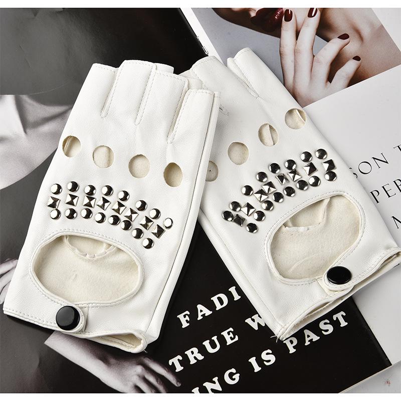 

Унисекс Митенки с заклепками для сцены и хип-хоп выступлений One Size