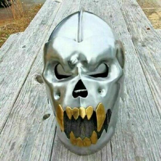 

Knight Medieval Skull Helmet Greek Larp SCA Halloween Crusader Reenactment Armor