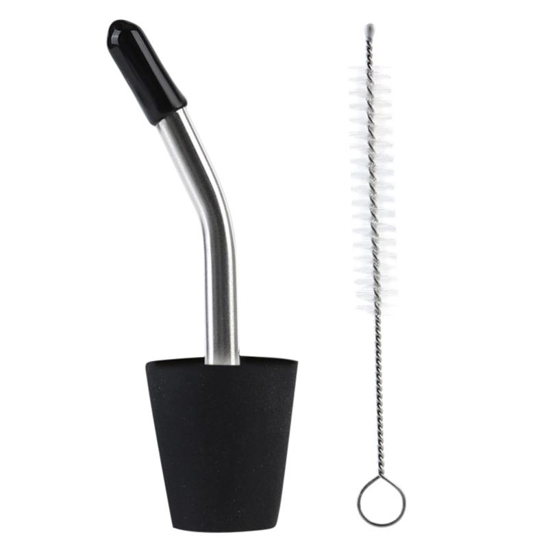 Tea Kettle Pourers Stainless Steel Tea Pourer Spout Teapot Extension Spout Water Kettle Spout Mouths for Camping Kettle 1 чёрный