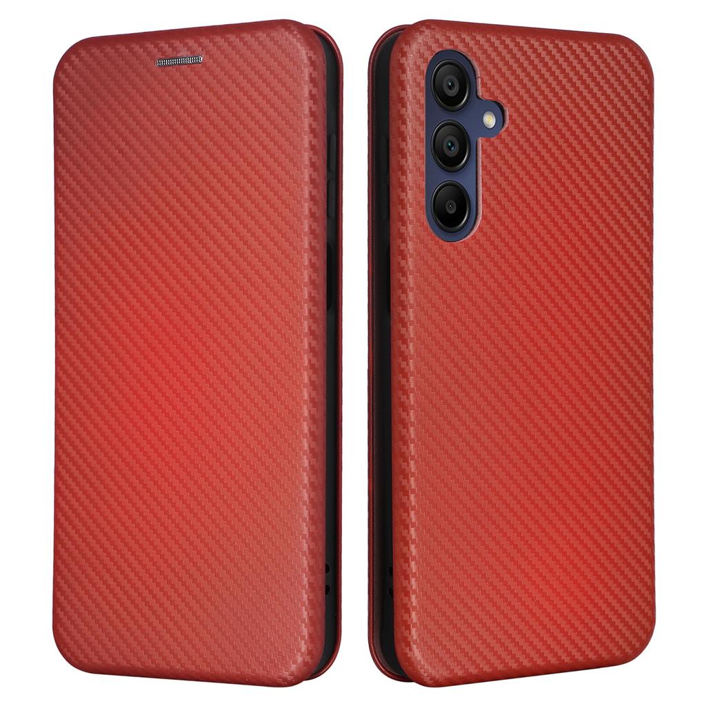 For Samsung Galaxy A16 5G/A16 4G Case Carbon Fiber Texture Drop-Proof PU Leather Phone Cover