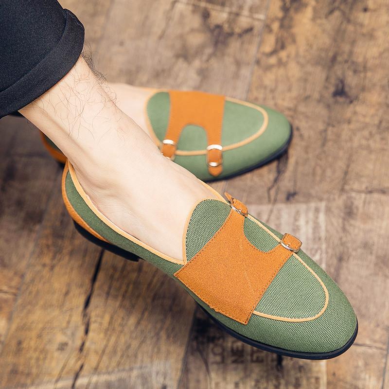 Luxusmarke Wildleder Schuhe für Herren Britischer Stil Designer Herren Freizeitschuhe Slipper Flats Businessschuhe Herren Übergröße 48