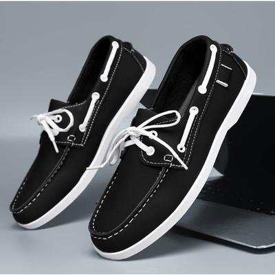 Módní Nové Kožené Šaty Lodní Boty pro Muže Stylové Pánské Business Mokasíny Značkové Nazouvací Ležérní Boty Moccasins Prodyšné Formální Boty